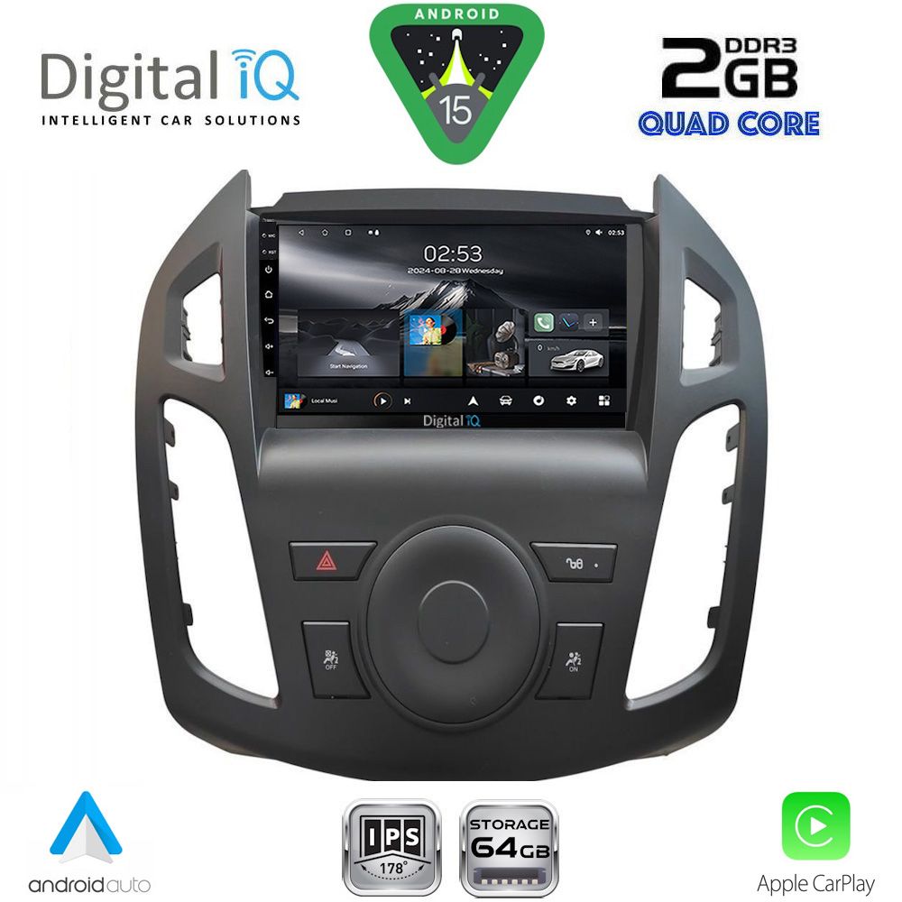 Βλησαρούλης Car Center - DIGITAL IQ RSD 1176_CPA (9inc)  MULTIMEDIA TABLET for FORD TRANSIT CONNECT mod. 2013-2018