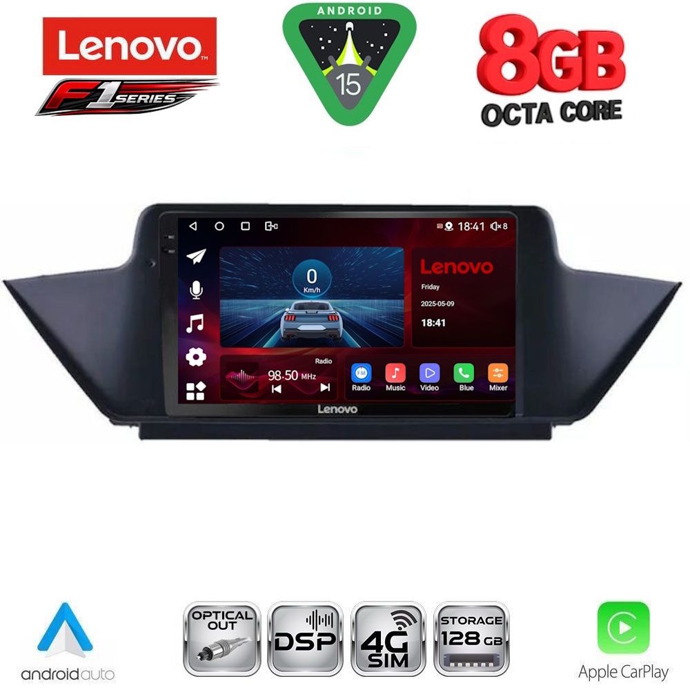 Βλησαρούλης Car Center - LENOVO SSR 10056_CPA (10inc) MULTIMEDIA TABLET for BMW X1 mod. 2009-2015