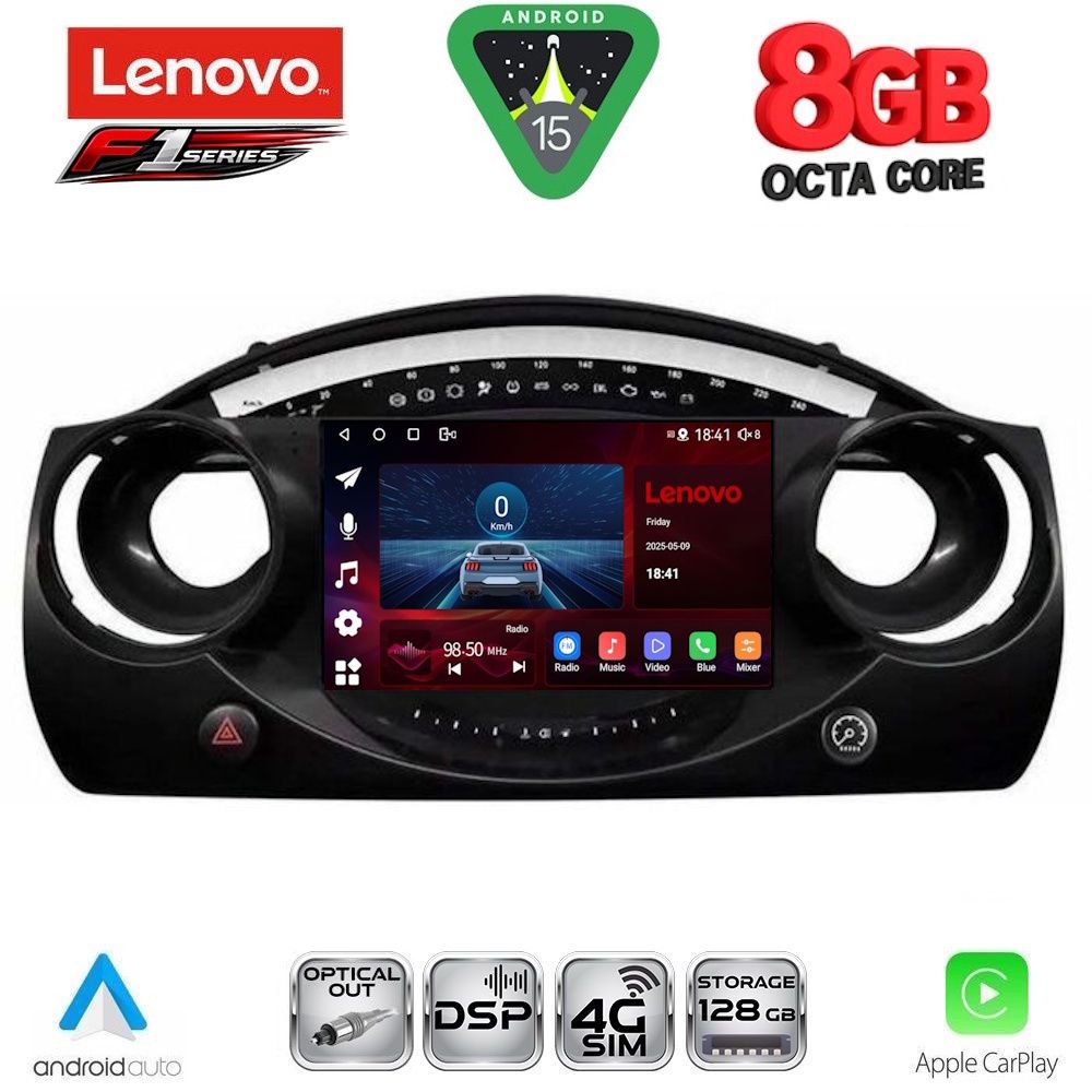 Βλησαρούλης Car Center - LENOVO SSR 10063_CPA (9inc) MULTIMEDIA TABLET for MINI COOPER (R50-R52-R53) mod. 2000-2006