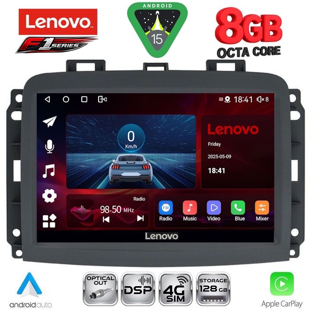 Βλησαρούλης Car Center - LENOVO SSR 10132_CPA (10inc) MULTIMEDIA TABLET for FIAT 500L mod. 2012-2022