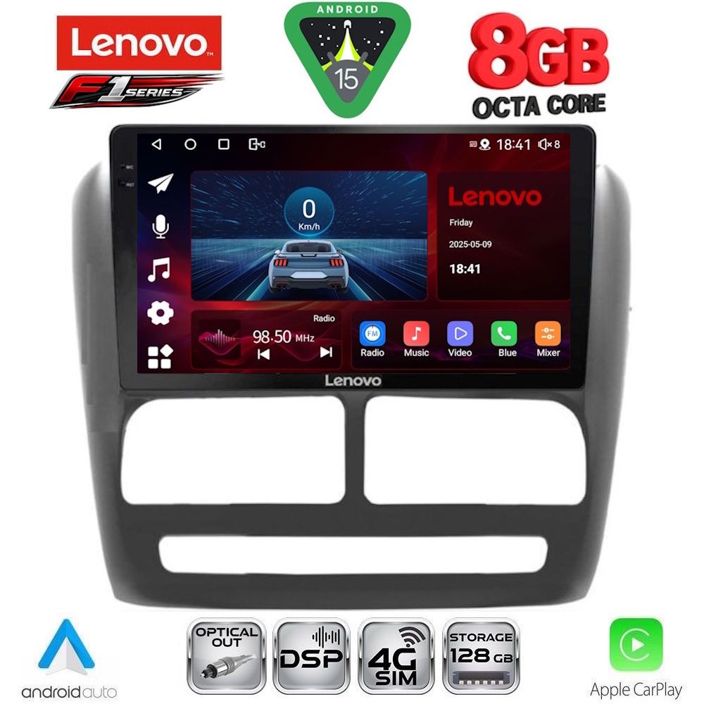 Βλησαρούλης Car Center - LENOVO SSR 10137_CPA (9inc) MULTIMEDIA TABLET for FIAT DOBLO mod. 2010-2015