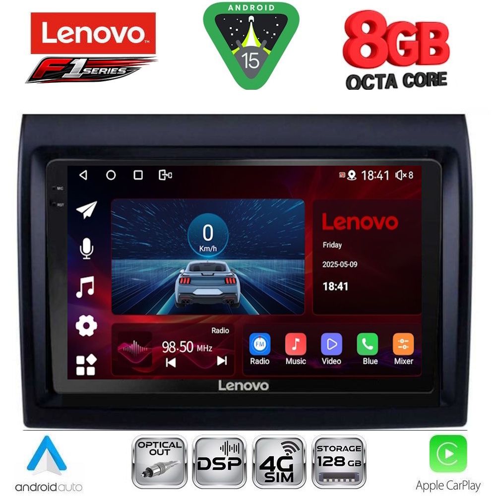Βλησαρούλης Car Center - LENOVO SSR 10140_CPA (9inc) MULTIMEDIA TABLET for FIAT DUCATO mod. 2006-2011