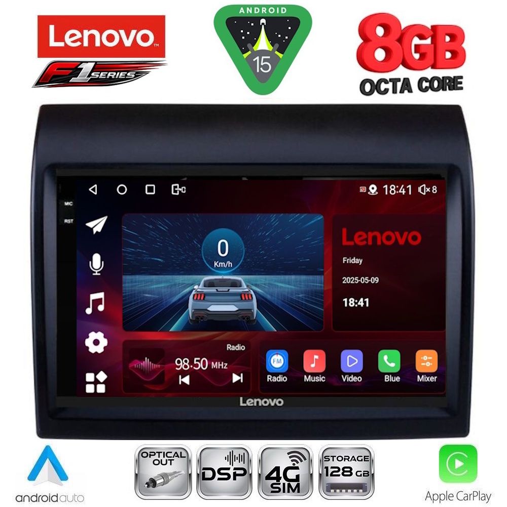 Βλησαρούλης Car Center - LENOVO SSR 10141_CPA (9inc) MULTIMEDIA TABLET for FIAT DUCATO – CITROEN JUMPER – PEUGEOT BOXER mod. 2011-2021