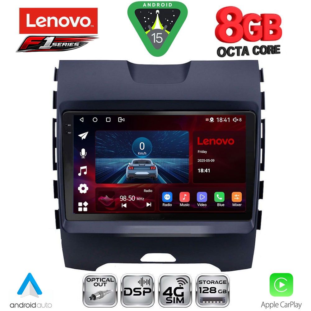 Βλησαρούλης Car Center - LENOVO SSR 10152_CPA (9inc) MULTIMEDIA TABLET for FORD EDGE  mod. 2015-2023