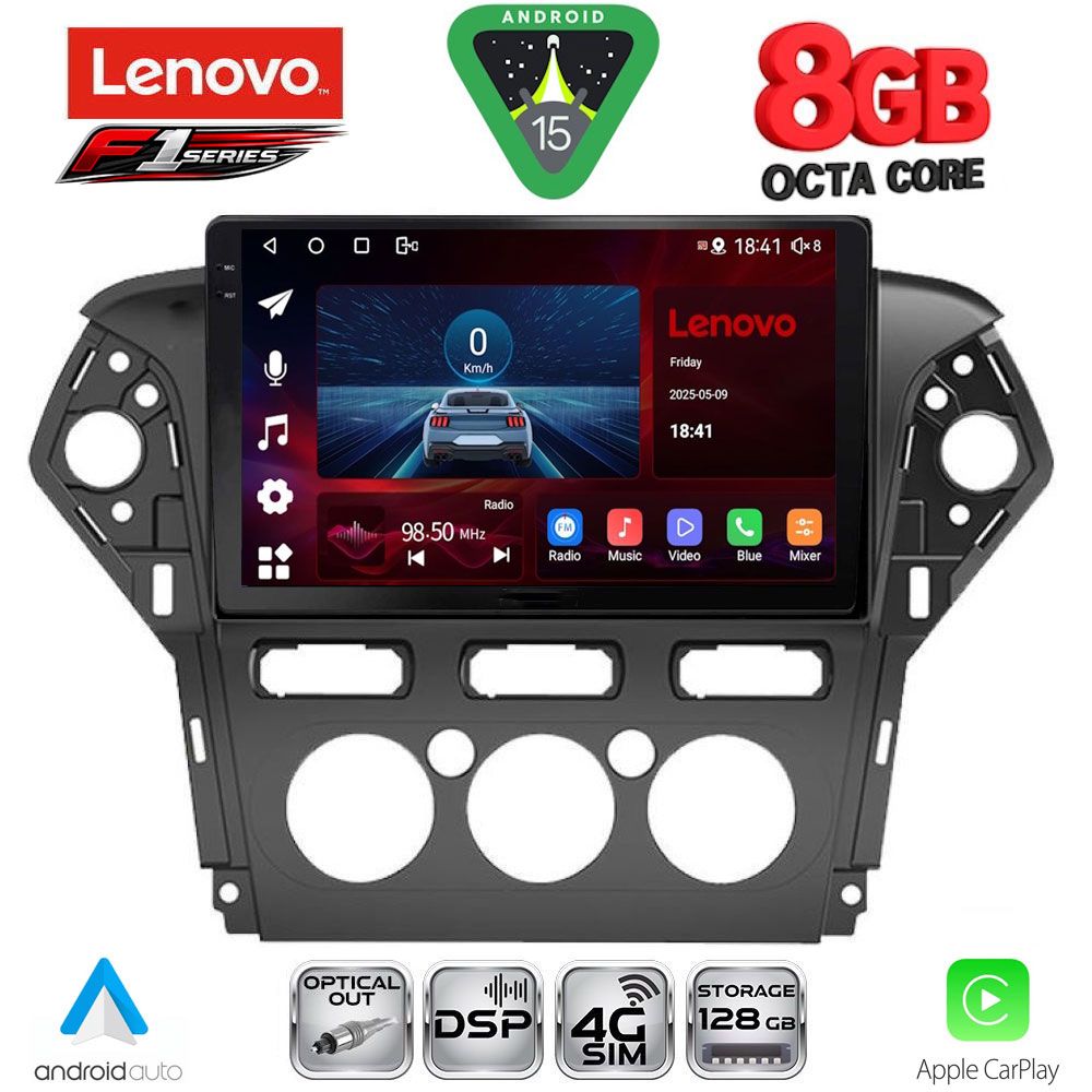 Βλησαρούλης Car Center - LENOVO SSR 10163_CPA A/C (10inc) MULTIMEDIA TABLET for FORD MONDEO mod. 2011-2013
