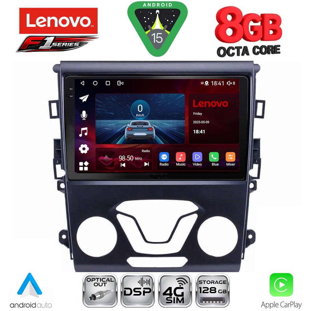 Βλησαρούλης Car Center - LENOVO SSR 10164_CPA A/C (9inc) MULTIMEDIA TABLET for FORD MONDEO mod. 2014-2023