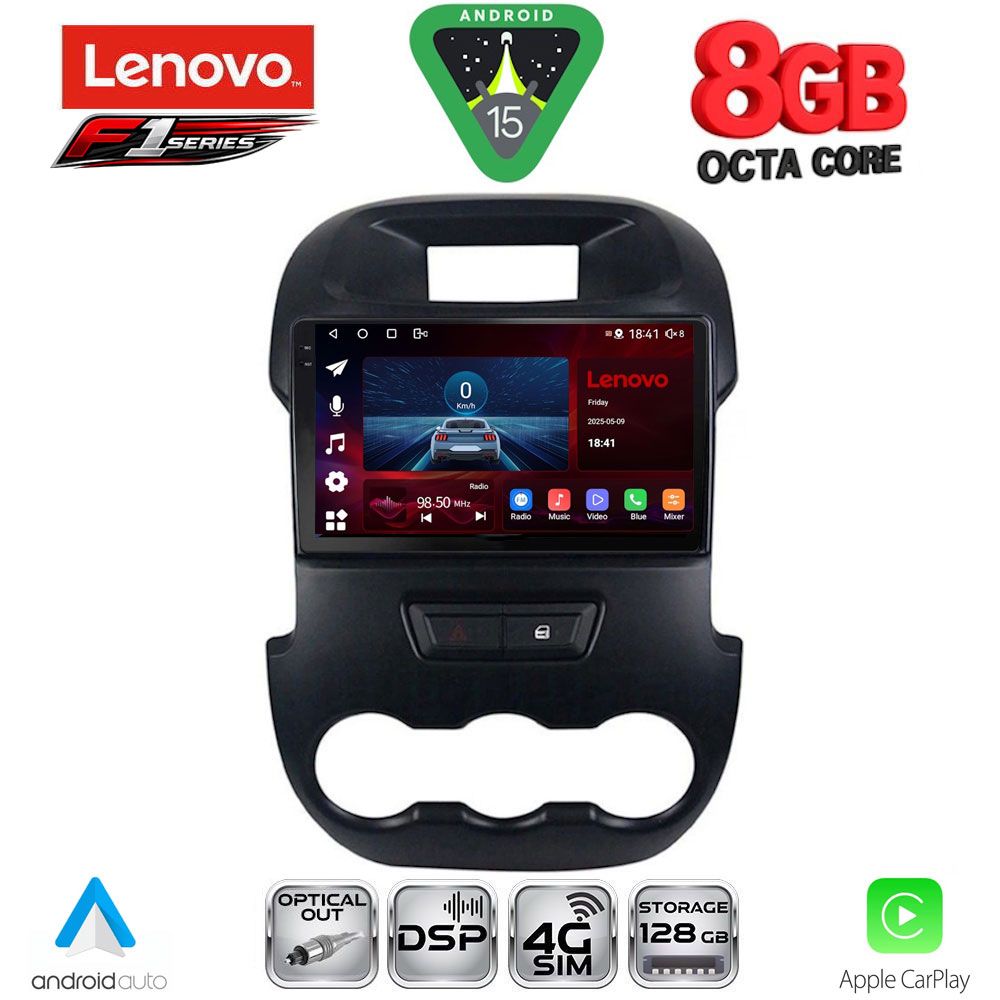 Βλησαρούλης Car Center - LENOVO SSR 10171_CPA (9inc) MULTIMEDIA TABLET for FORD RANGER mod. 2011-2015