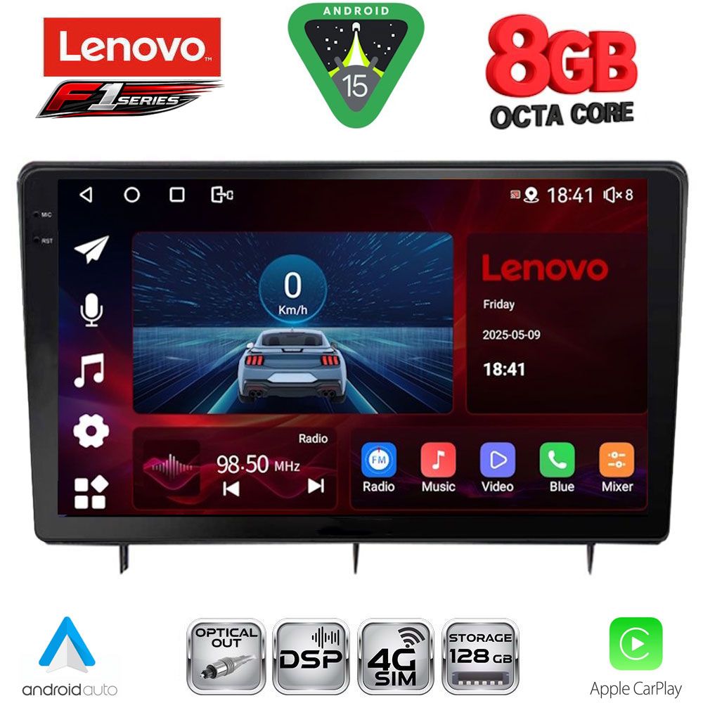 Βλησαρούλης Car Center - LENOVO SSR 10192_CPA (10inc) MULTIMEDIA TABLET for HONDA CIVIC mod. 2022-2026