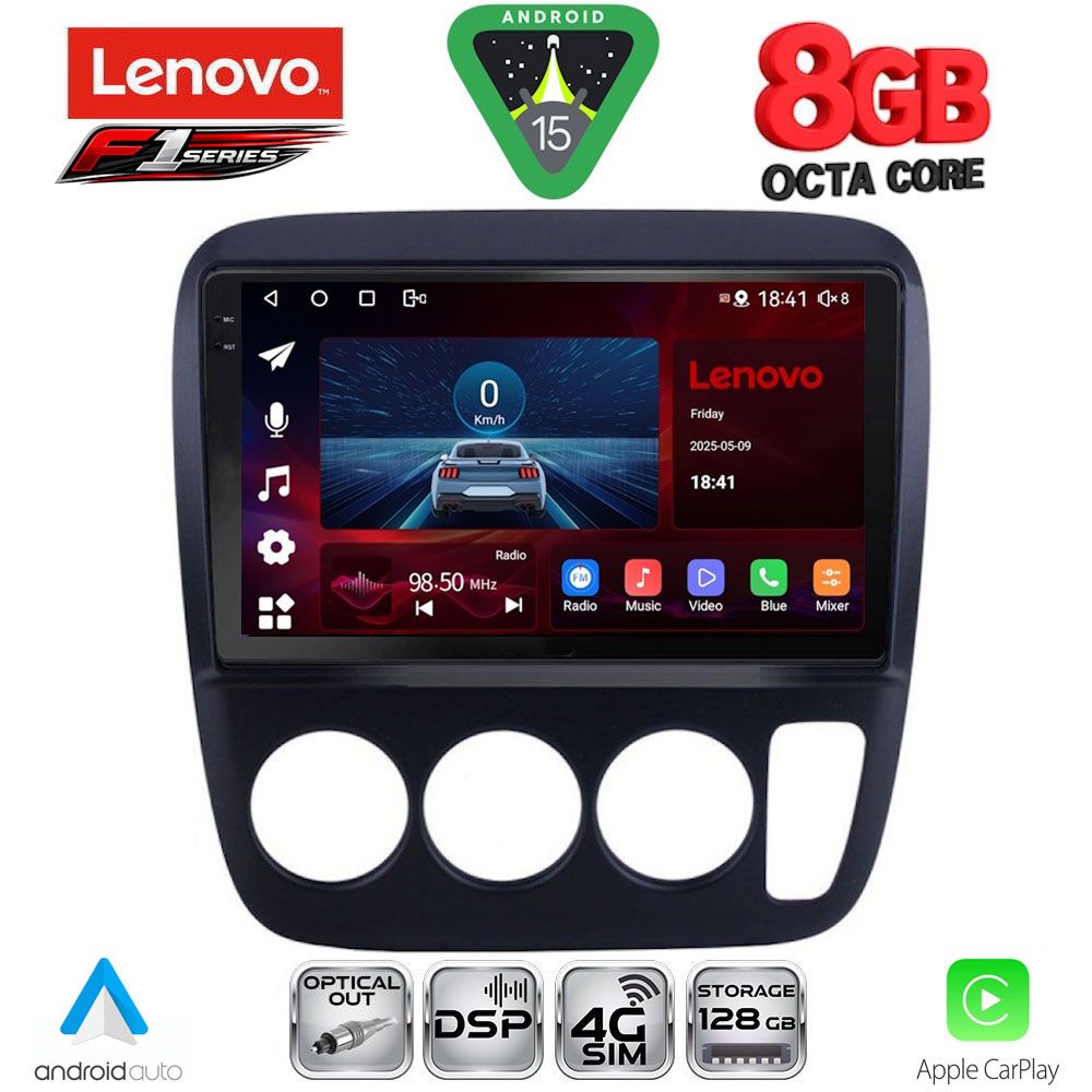 Βλησαρούλης Car Center - LENOVO SSR 10196_CPA A/C (9inc) MULTIMEDIA TABLET for HONDA CRV mod. 1996-2006