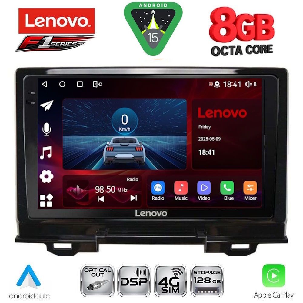 Βλησαρούλης Car Center - LENOVO SSR 10202_CPA (9inc) MULTIMEDIA TABLET for HONDA HRV mod. 2021-2026