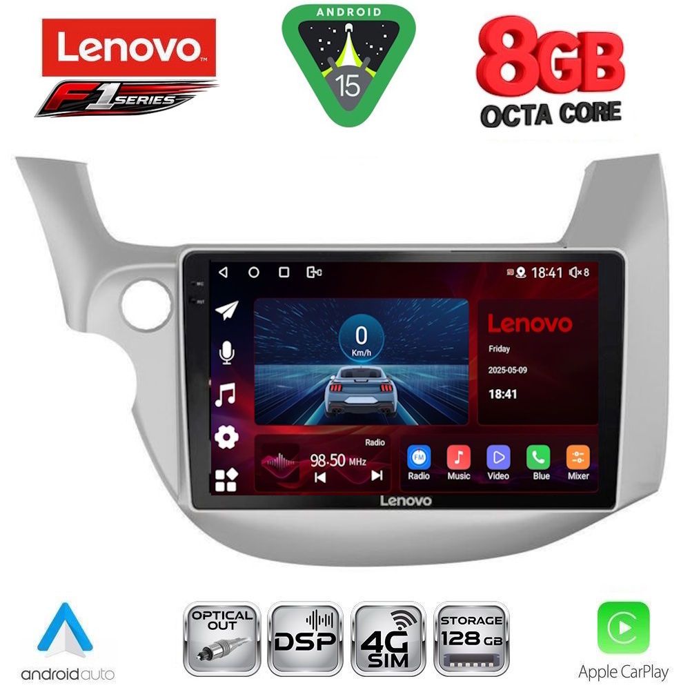 Βλησαρούλης Car Center - LENOVO SSR 10211_CPA (10inc) MULTIMEDIA TABLET for HONDA JAZZ mod. 2008-2012