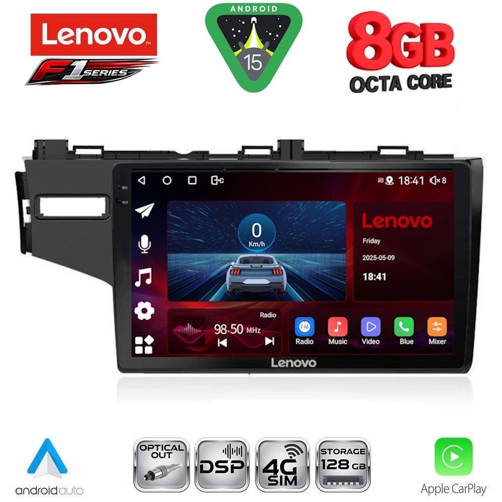 Βλησαρούλης Car Center - LENOVO SSR 10212_CPA (10inc) MULTIMEDIA TABLET for HONDA JAZZ mod. 2013-2019