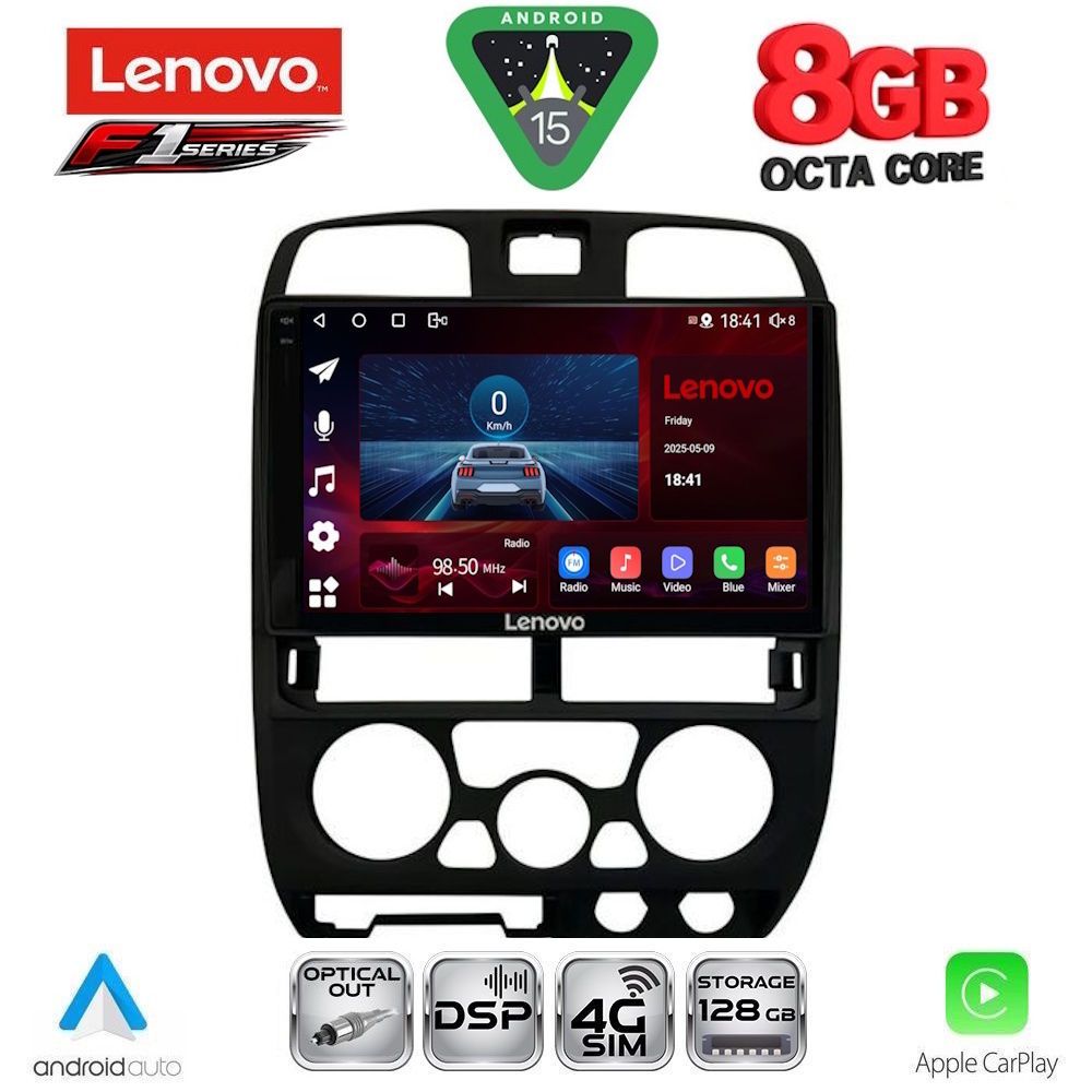 Βλησαρούλης Car Center - LENOVO SSR 10253BL_CPA (9inc) MULTIMEDIA TABLET for ISUZU D-MAX mod. 2002-2008 (BLACK)