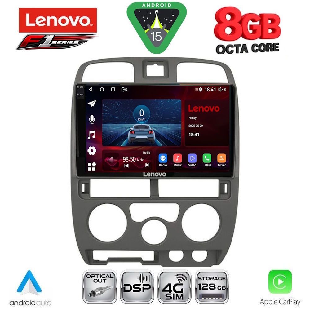 Βλησαρούλης Car Center - LENOVO SSR 10253GR_CPA (9inc) MULTIMEDIA TABLET for ISUZU D-MAX mod. 2002-2008 (GREY)