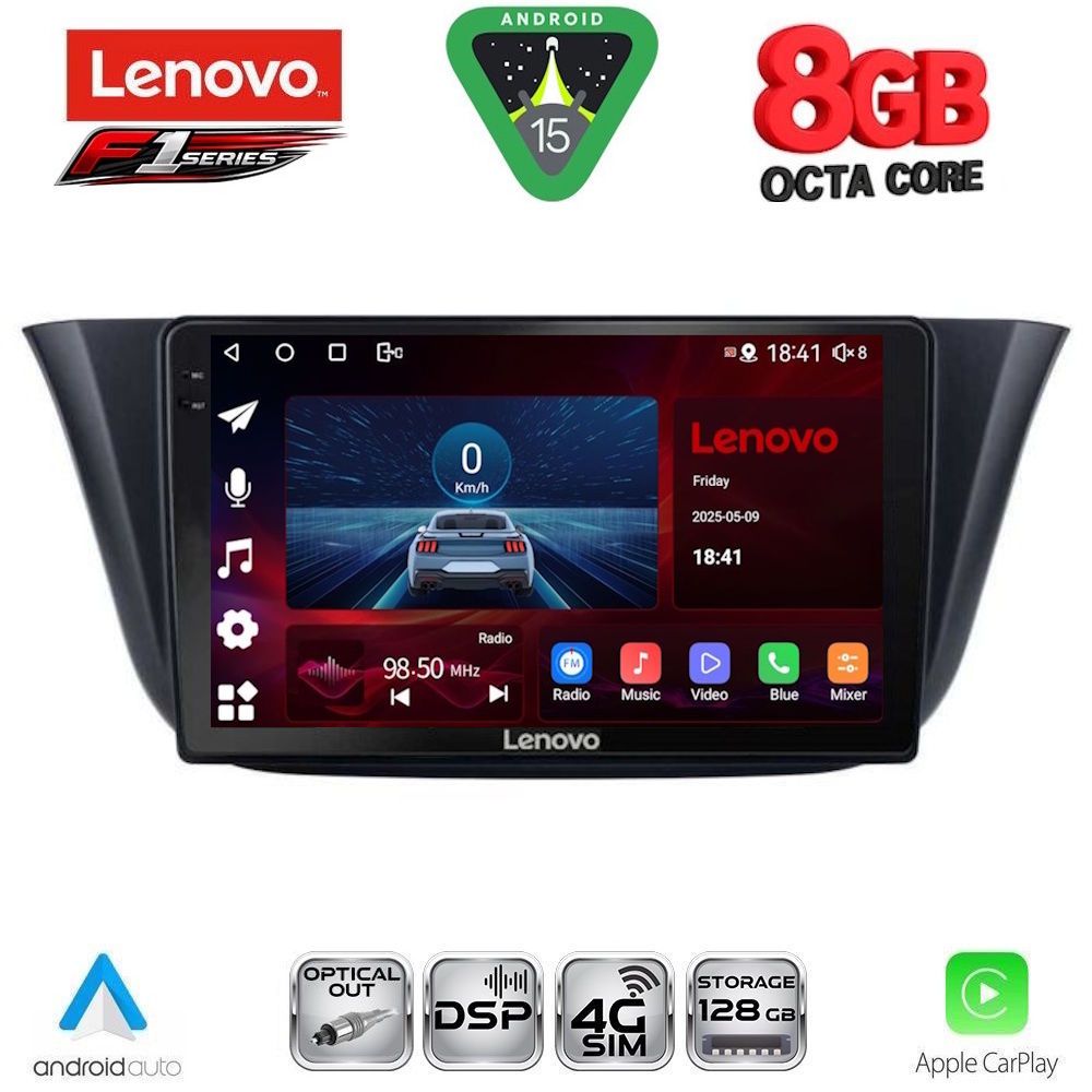 Βλησαρούλης Car Center - LENOVO SSR 10265_CPA (9inc) MULTIMEDIA TABLET for IVECO DAILY mod. 2014-2026