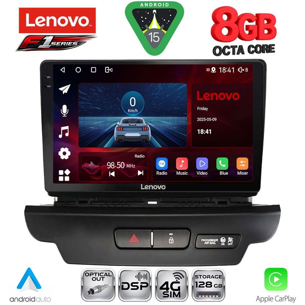 Βλησαρούλης Car Center - LENOVO SSR 10304_CPA (9inc) MULTIMEDIA TABLET for KIA CEED - XCEED mod. 2018-2022