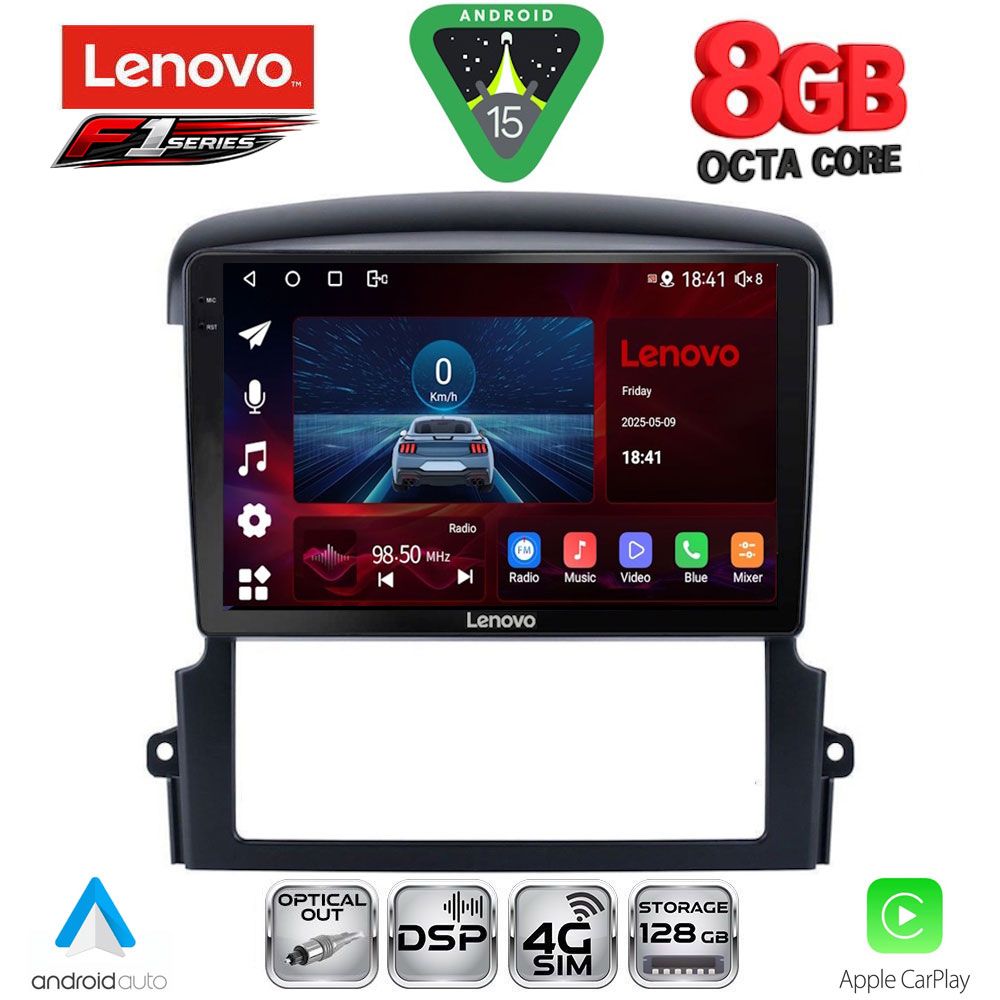 Βλησαρούλης Car Center - LENOVO SSR 10317_CPA (9inc) MULTIMEDIA TABLET for KIA SORENTO mod. 2006-2009