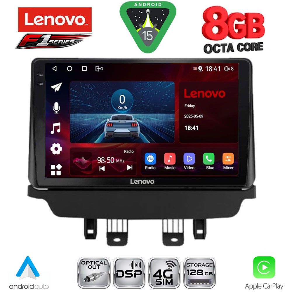 Βλησαρούλης Car Center - LENOVO SSR 10362_CPA (9inc) MULTIMEDIA TABLET for MAZDA 2 mod. 2014-2023