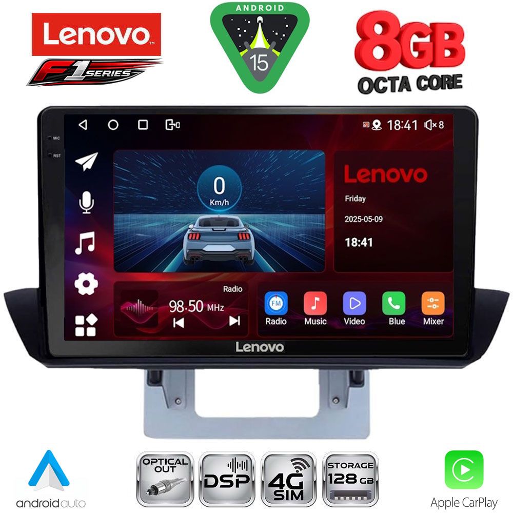 Βλησαρούλης Car Center - LENOVO SSR 10364_CPA DASH (9inc) MULTIMEDIA TABLET for MAZDA BT50 mod. 2012-2019