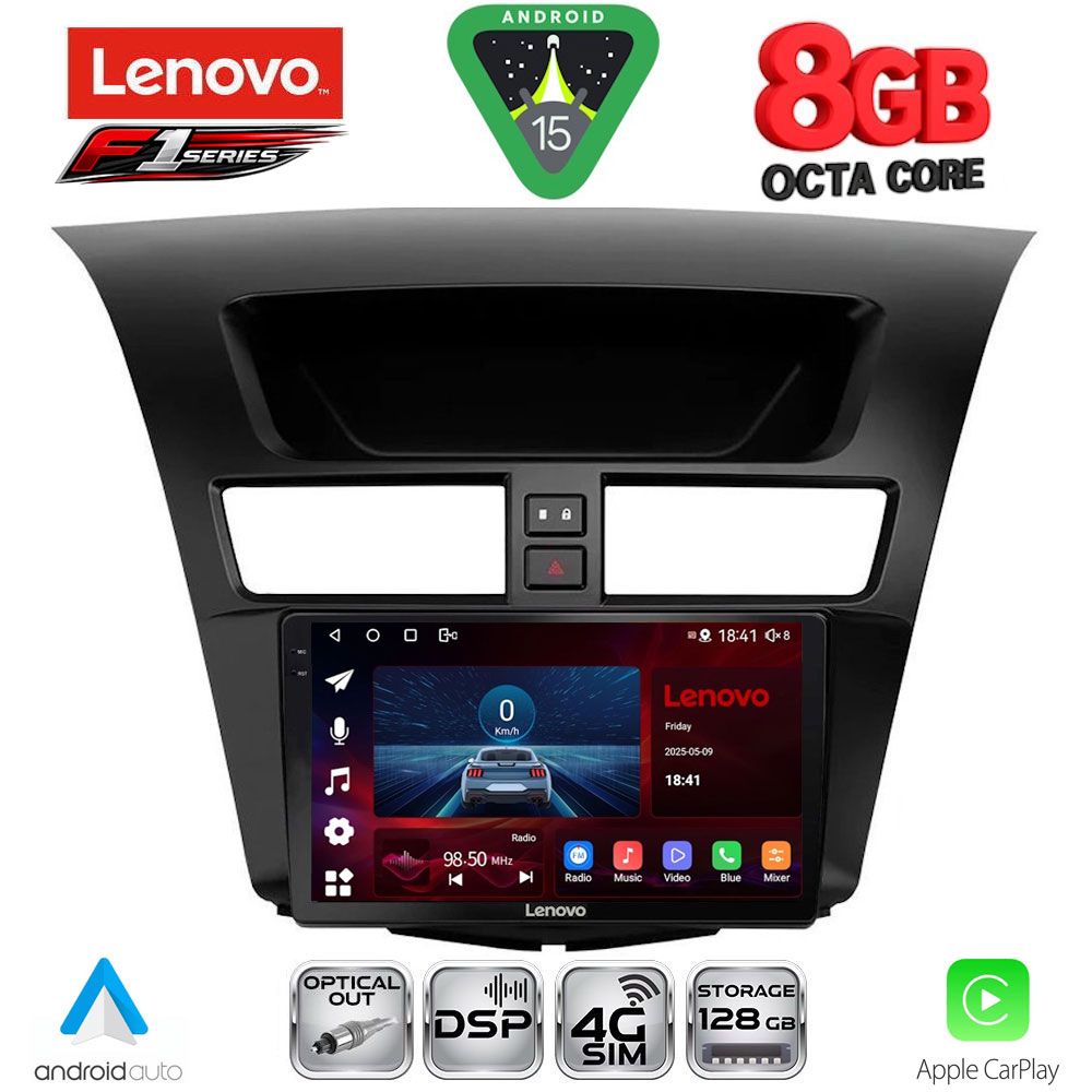 Βλησαρούλης Car Center - LENOVO SSR 10364_CPA (9inc) MULTIMEDIA TABLET for MAZDA BT50 mod. 2012-2019