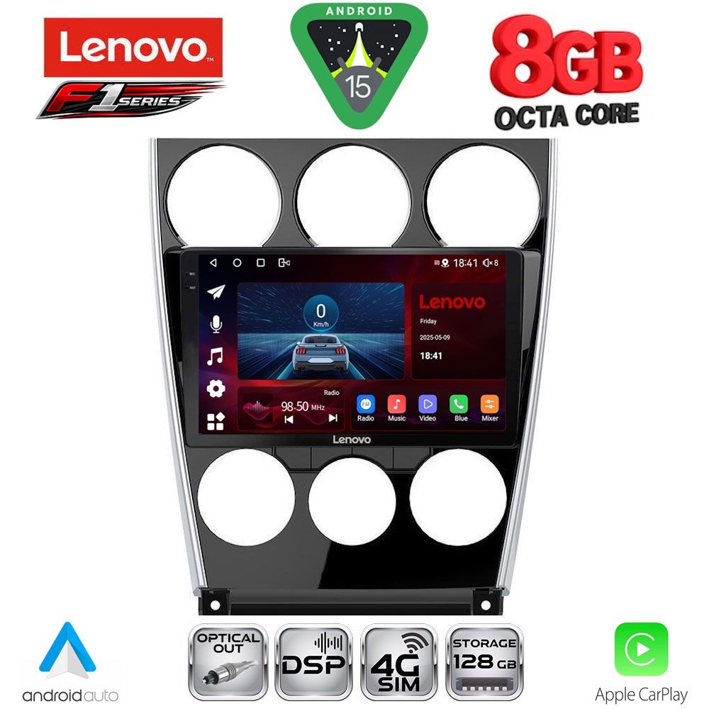 Βλησαρούλης Car Center - LENOVO SSR 10375_CPA (9inc) MULTIMEDIA TABLET for MAZDA 6 (FACELIFT) mod. 2005-2008