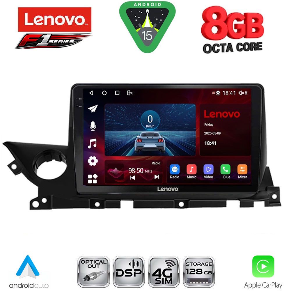 Βλησαρούλης Car Center - LENOVO SSR 10379B_CPA (9inc) MULTIMEDIA TABLET for MAZDA 6 mod. 2021-2026