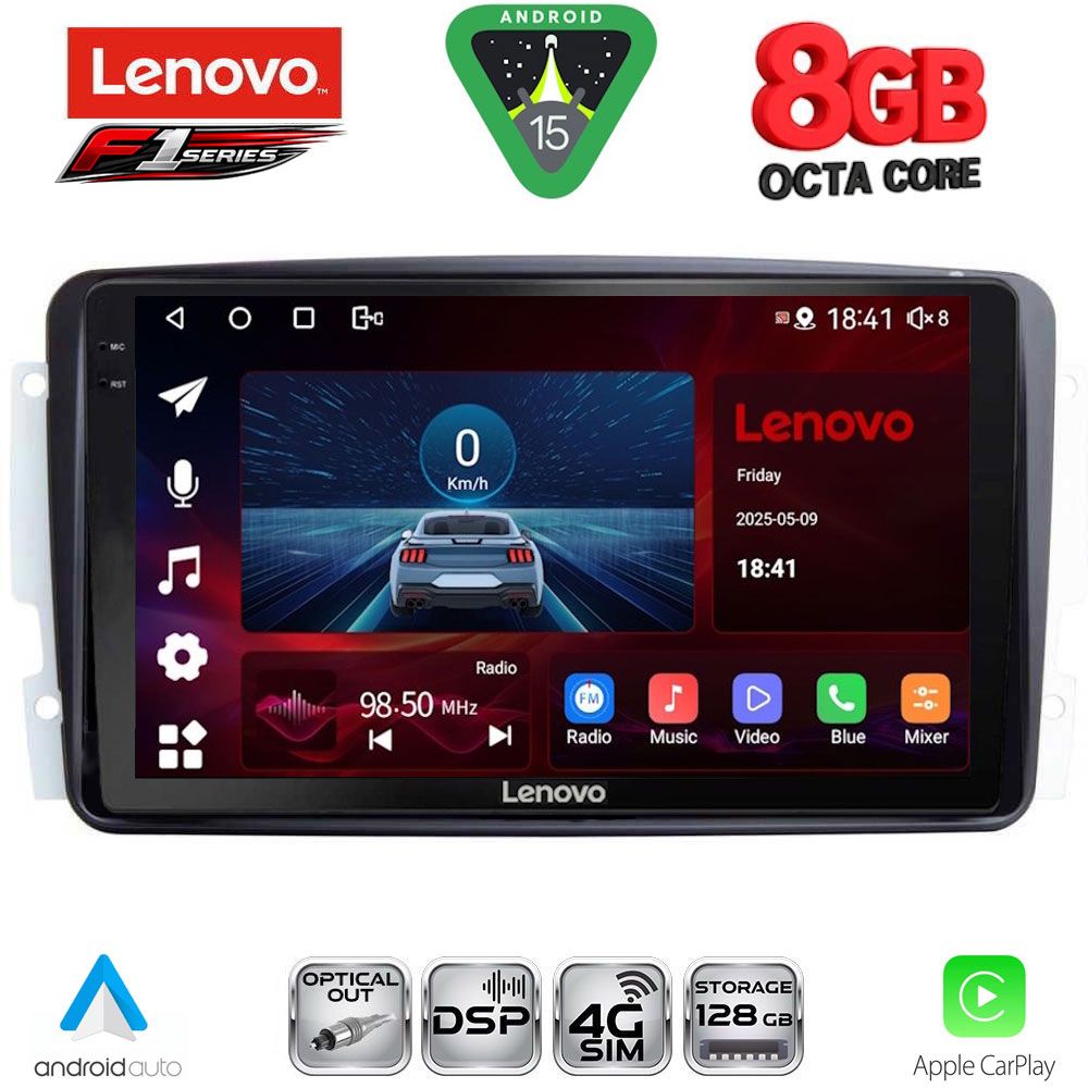 Βλησαρούλης Car Center - LENOVO SSR 10401_CPA (9inc) MULTIMEDIA TABLET for MERCEDES CLK (W209) mod. 2000-2004