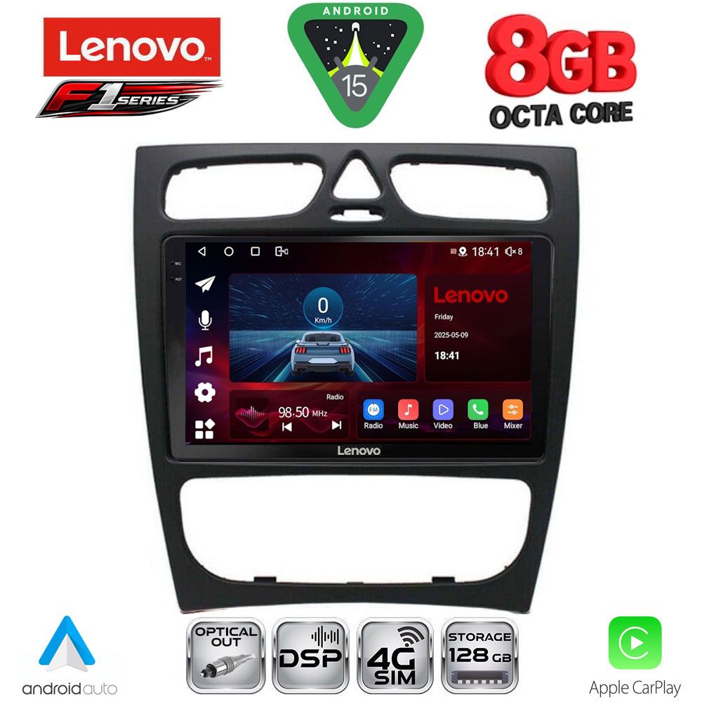 Βλησαρούλης Car Center - LENOVO SSR 10402_CPA (9inc) MULTIMEDIA TABLET for MERCEDES C (W203) mod. 1999-2004