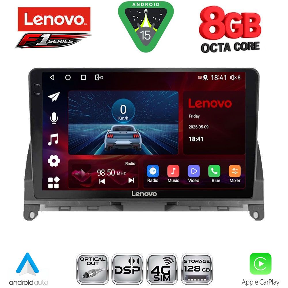 Βλησαρούλης Car Center - LENOVO SSR 10405_CPA (9inc) MULTIMEDIA TABLET for MERCEDES C (W204) mod. 2007-2011