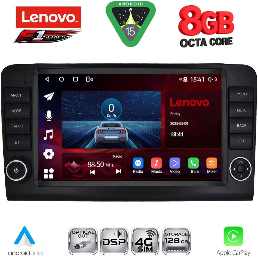 Βλησαρούλης Car Center - LENOVO SSR 10416_CPA (9inc) MULTIMEDIA TABLET for MERCEDES ML (W164) – GL (X164) mod. 2005-2011