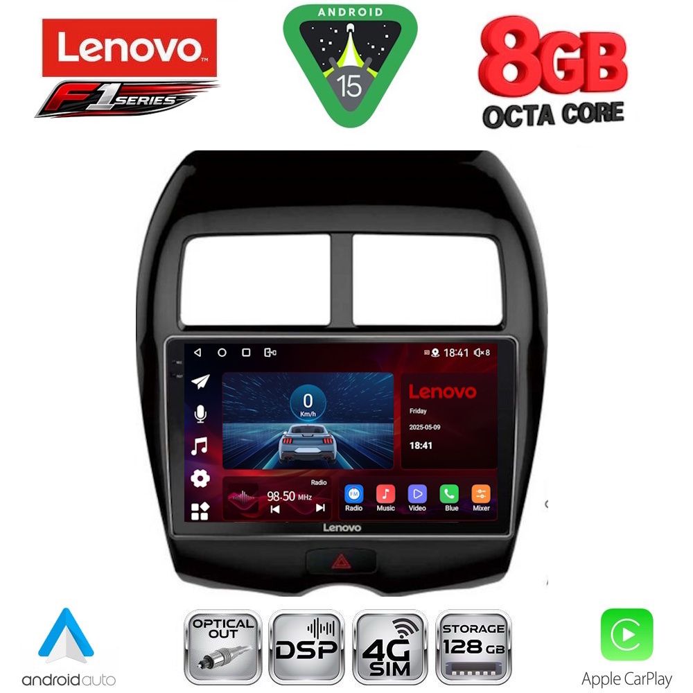 Βλησαρούλης Car Center - LENOVO SSR 10430_CPA (10inc) MULTIMEDIA TABLET for MITSUBISHI ASX mod. 2009-2020 - PEUGEOT 4008 mod. 2012-2018