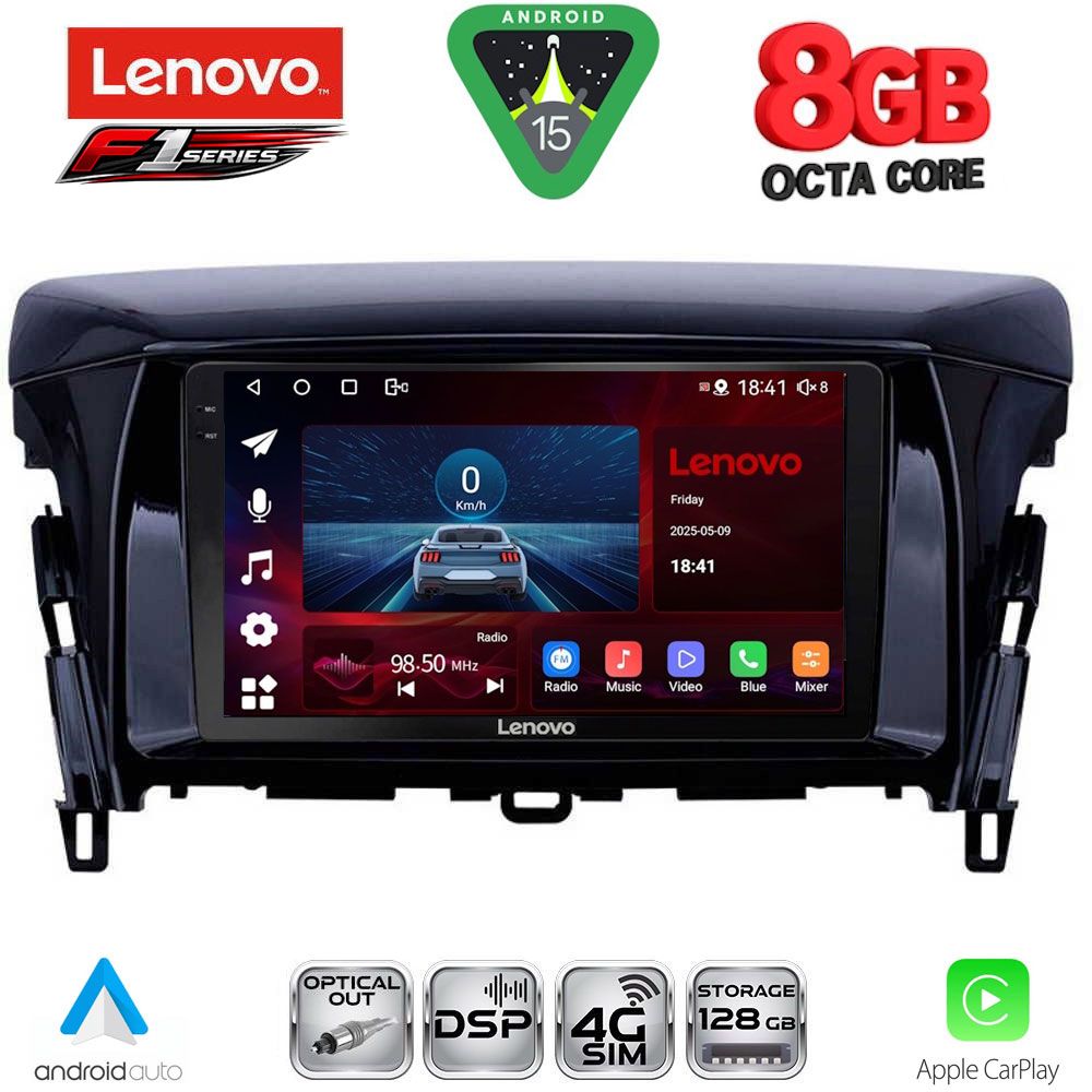 Βλησαρούλης Car Center - LENOVO SSR 10432_CPA (9inc) MULTIMEDIA TABLET for MITSUBISHI ECLIPSE CROSS mod. 2018-2026