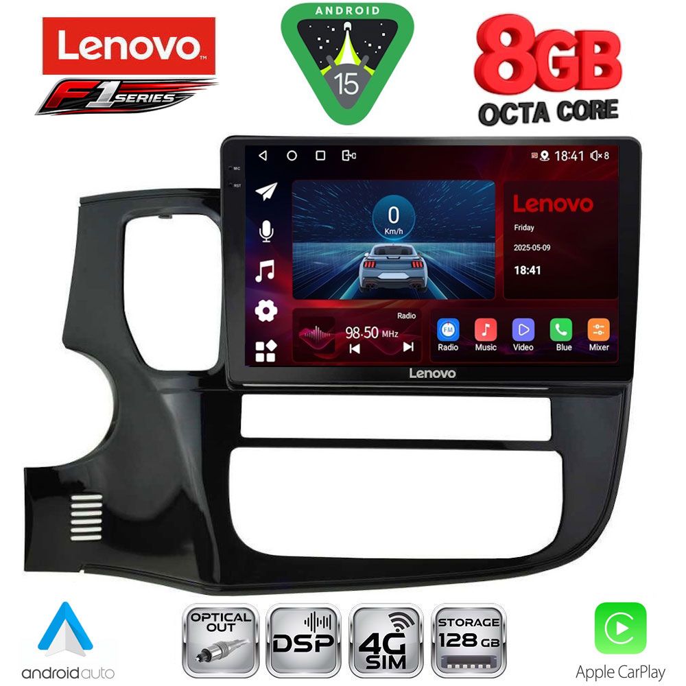 Βλησαρούλης Car Center - LENOVO SSR 10443_CPA (10inc) MULTIMEDIA TABLET for MITSUBISHI OUTLANDER mod. 2013-2020