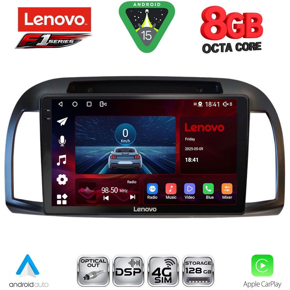 Βλησαρούλης Car Center - LENOVO SSR 10457BL_CPA (9inc) MULTIMEDIA TABLET for NISSAN MICRA K12 mod. 2002-2010 (BLACK)