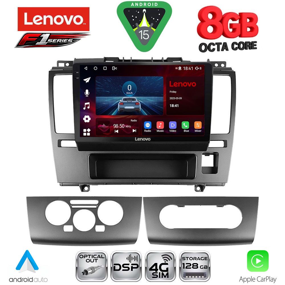 Βλησαρούλης Car Center - LENOVO SSR 10465_CPA (9inc) MULTIMEDIA TABLET for NISSAN TIDA mod. 2004>