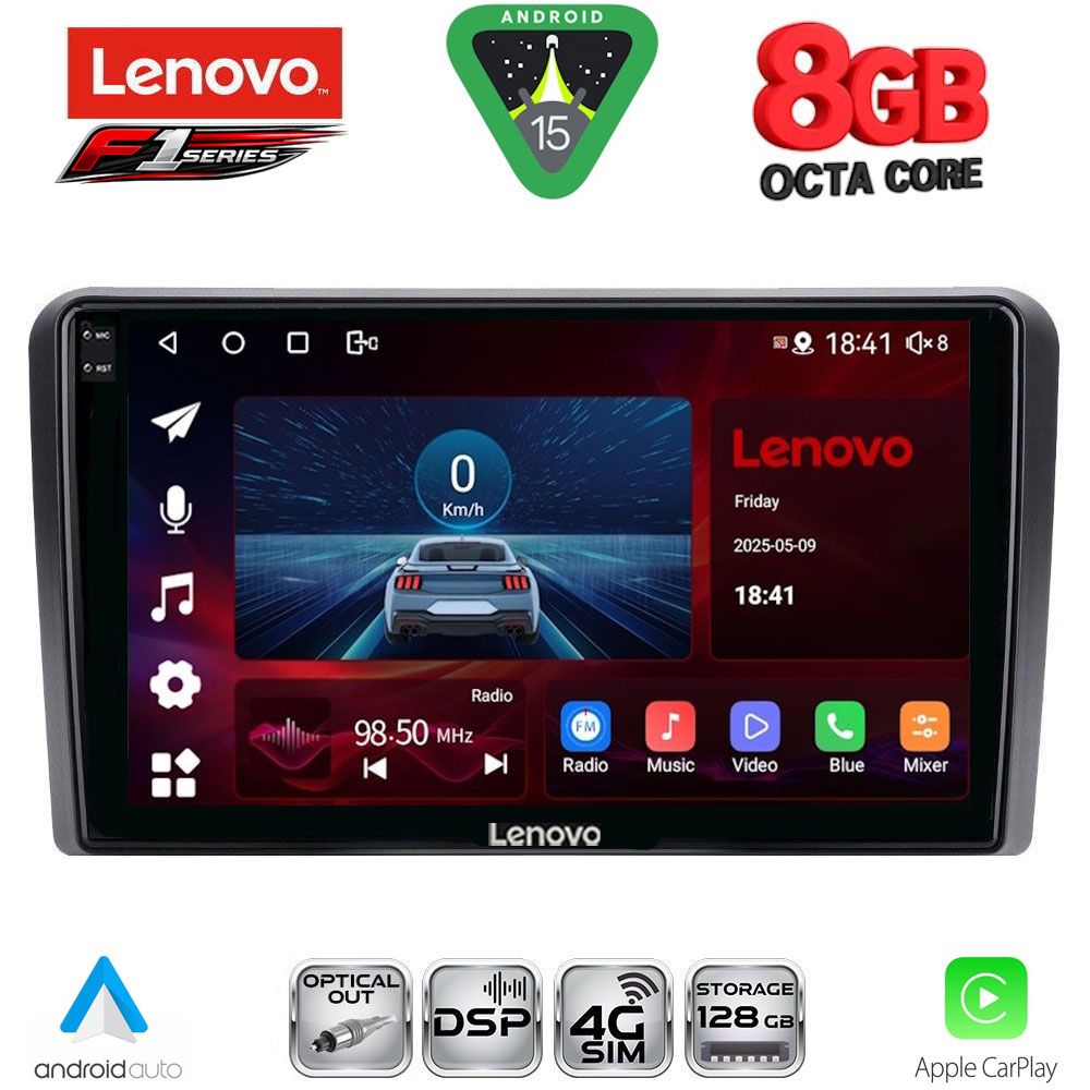 Βλησαρούλης Car Center - LENOVO SSR 10481BL_CPA (9inc) MULTIMEDIA TABLET for OPEL ALL mod. 2004-2014 (BLACK)