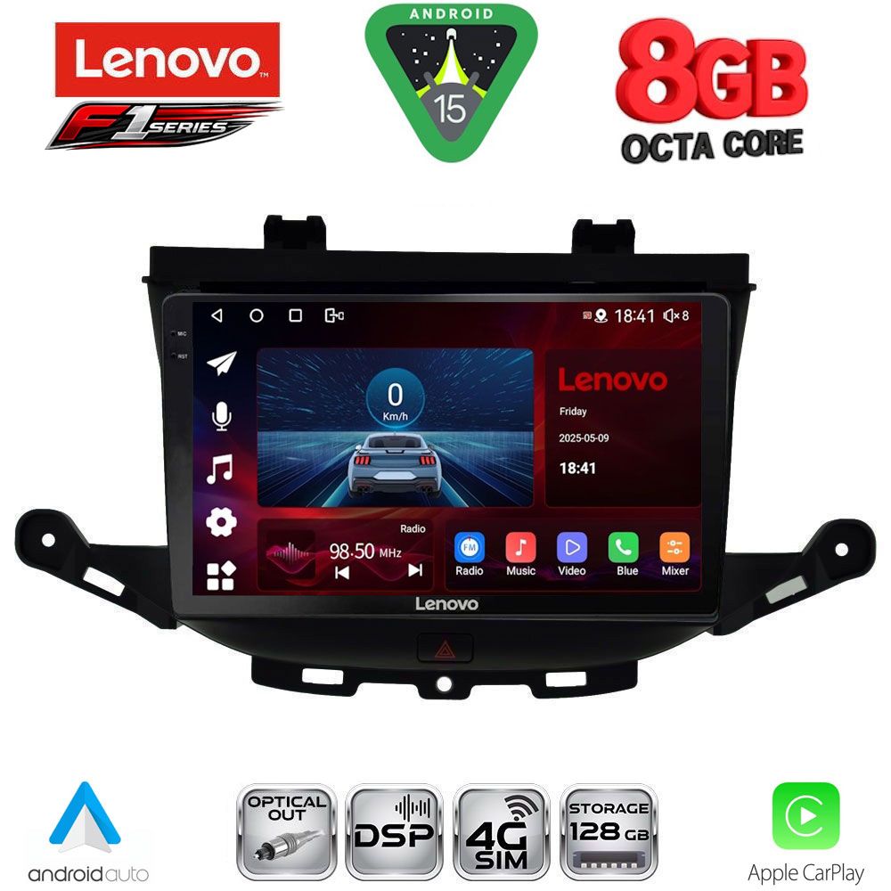 Βλησαρούλης Car Center - LENOVO SSR 10483_CPA (9inc) MULTIMEDIA TABLET for OPEL ASTRA K mod. 2015-2022