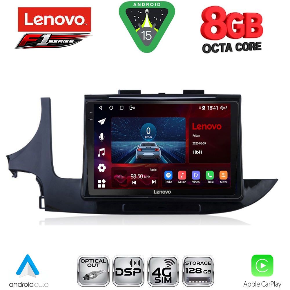 Βλησαρούλης Car Center - LENOVO SSR 10497_CPA (9inc) MULTIMEDIA TABLET for OPEL MOKKA mod. 2016-2021