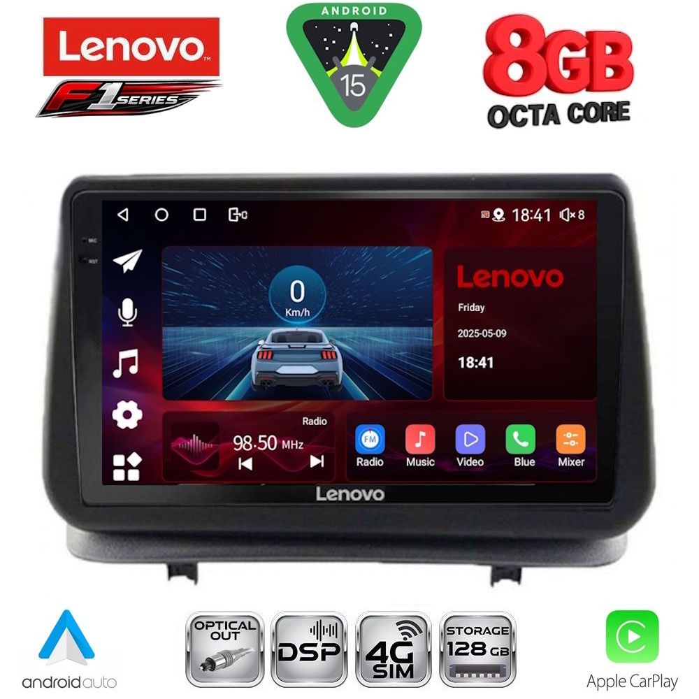 Βλησαρούλης Car Center - LENOVO SSR 10543_CPA (9inc) MULTIMEDIA TABLET for RENAULT CLIO mod. 2005-2011