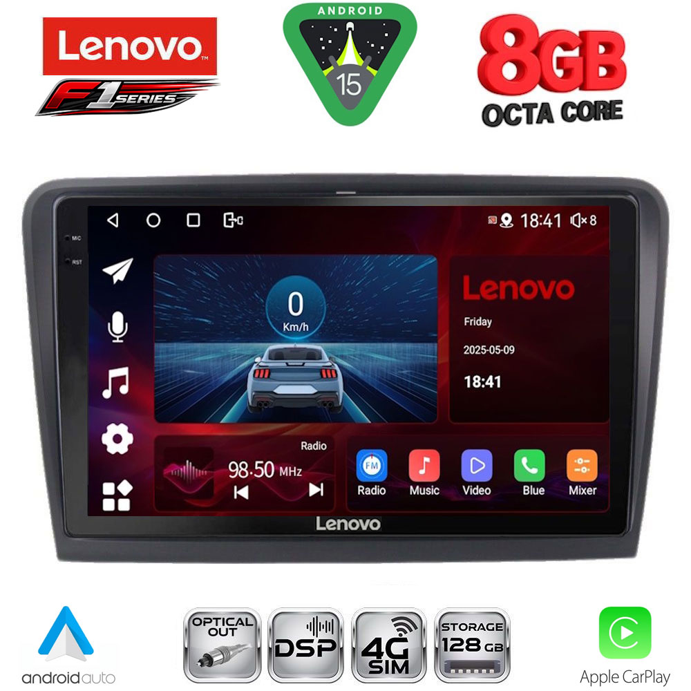 Βλησαρούλης Car Center - LENOVO SSR 10604B_CPA (10inc) MULTIMEDIA TABLET for SKODA SUPERB mod. 2008-2015
