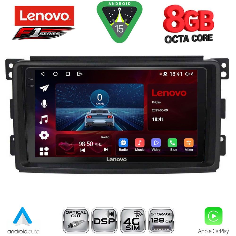Βλησαρούλης Car Center - LENOVO SSR 10621_CPA (9inc) MULTIMEDIA TABLET for SMART mod. 2007-2010