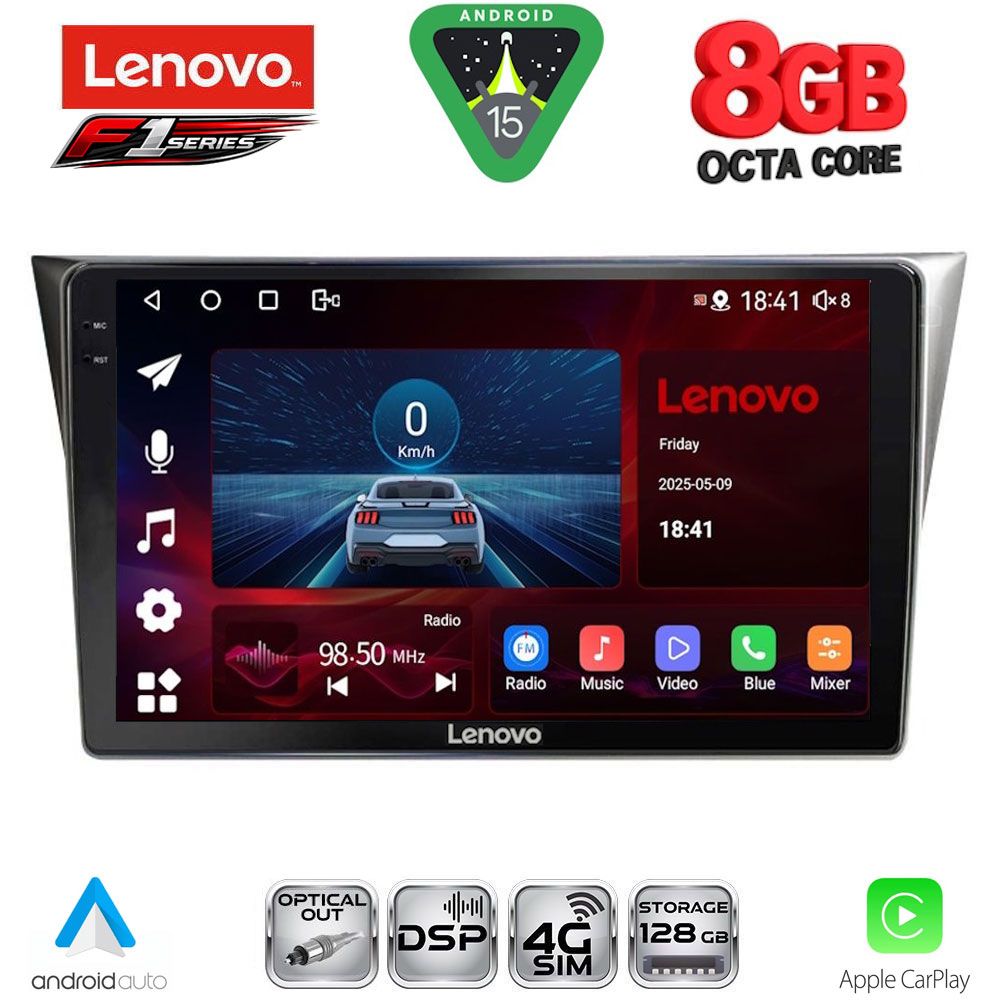 Βλησαρούλης Car Center - LENOVO SSR 10659_CPA (9inc) MULTIMEDIA TABLET for SUBARU IMPREZA mod. 2002-2008