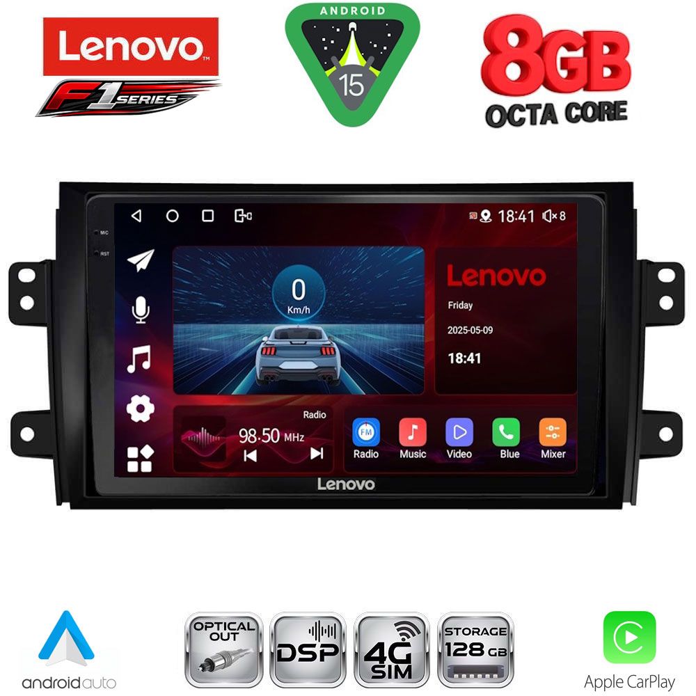 Βλησαρούλης Car Center - LENOVO SSR 10688_CPA (9inc) MULTIMEDIA TABLET for FIAT SEDICI – SUZUKI SX4 mod. 2005-2013