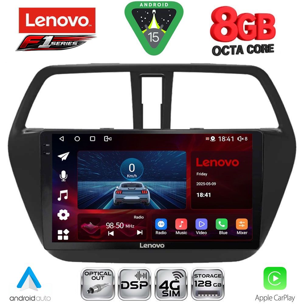 Βλησαρούλης Car Center - LENOVO SSR 10689_CPA (9inc) MULTIMEDIA TABLET for SUZUKI SX4 S-CROSS mod. 2014-2021