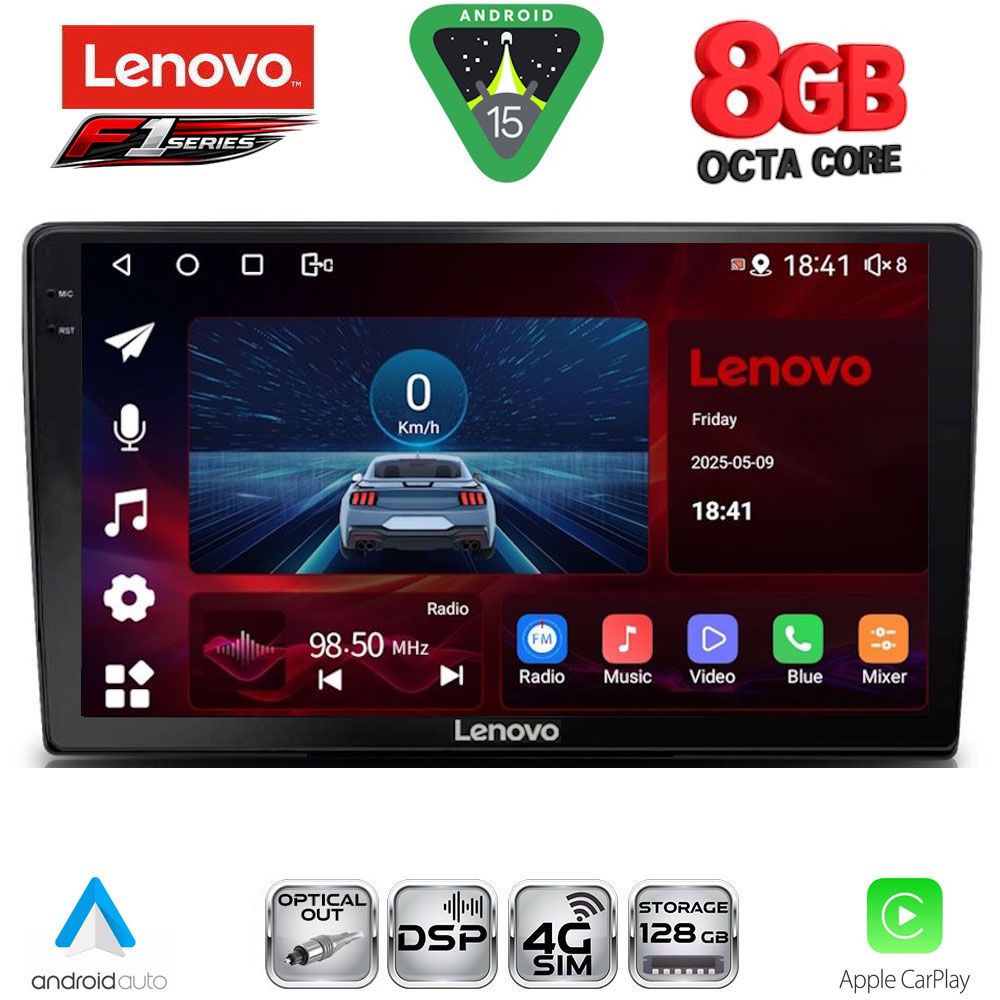 Βλησαρούλης Car Center - LENOVO SSR 10722_CPA (9inc) MULTIMEDIA TABLET for TOYOTA LANDCRUISER mod. 1998-2003