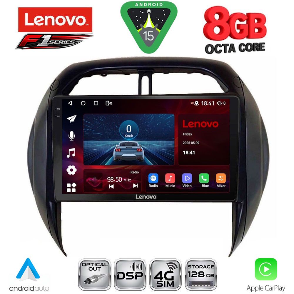 Βλησαρούλης Car Center - LENOVO SSR 10730_CPA CLIMA (9inc) MULTIMEDIA TABLET for TOYOTA RAV 4 mod. 2000-2006