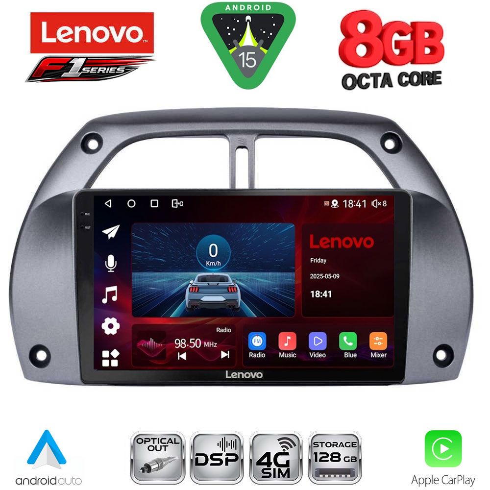 Βλησαρούλης Car Center - LENOVO SSR 10730_CPA A/C (9inc) MULTIMEDIA TABLET for TOYOTA RAV 4 mod. 2000-2006