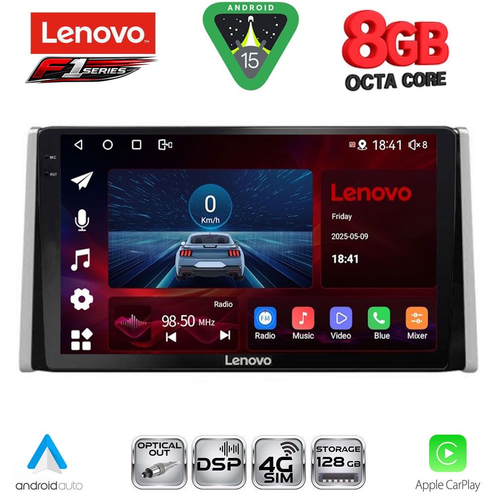 Βλησαρούλης Car Center - LENOVO SSR 10734_CPA (10inc) MULTIMEDIA TABLET for TOYOTA RAV 4 mod. 2019-2025