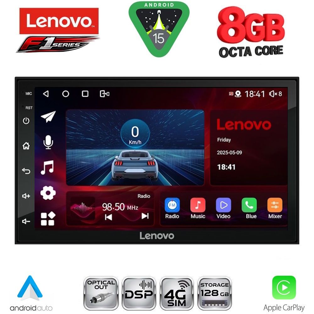 Βλησαρούλης Car Center - LENOVO SSR 997_CPA (7" DECK) 4G SIM MULTIMEDIA 2DIN