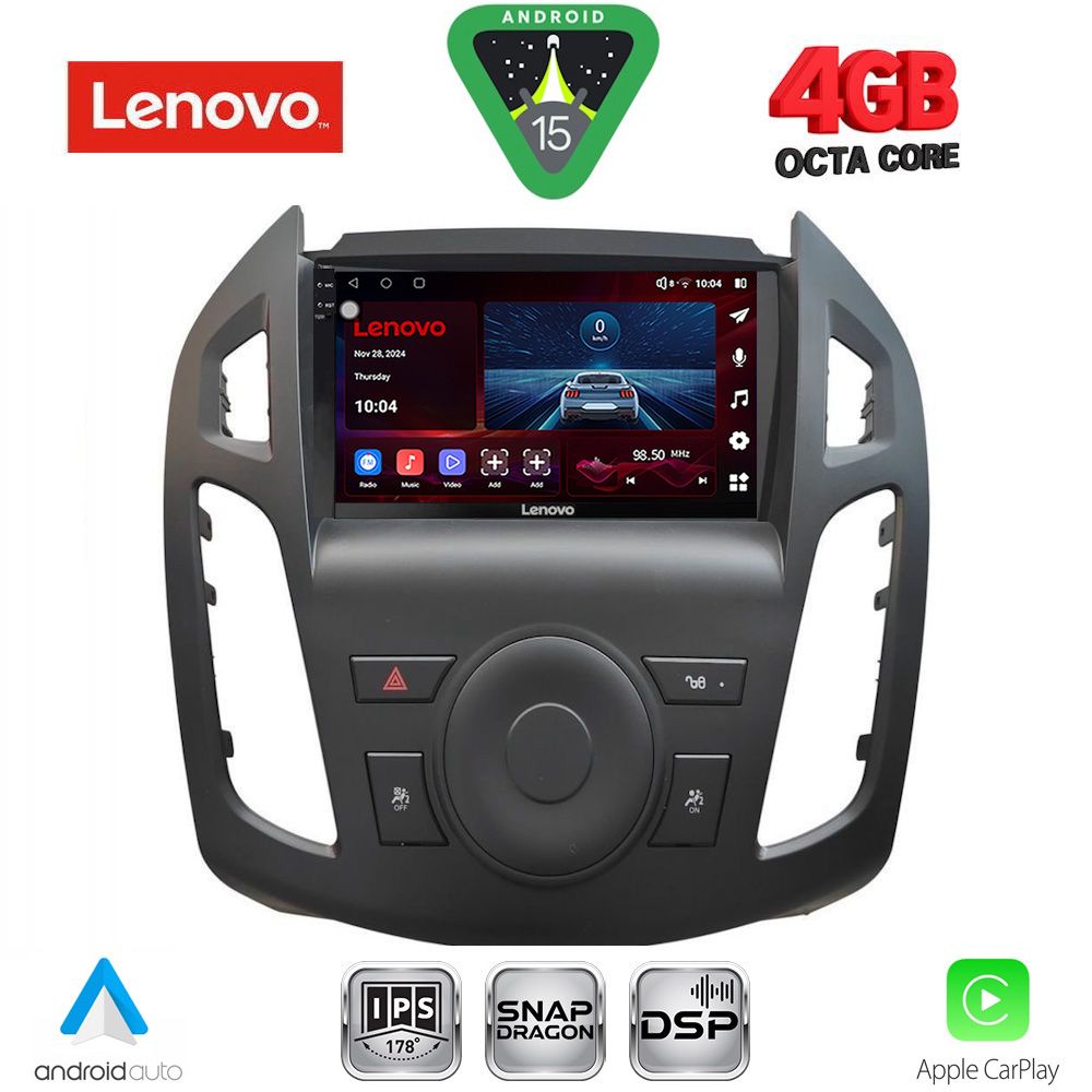 Βλησαρούλης Car Center - LENOVO SSV 9176_CPA (9inc) MULTIMEDIA TABLET for FORD TRANSIT CONNECT mod. 2013-2018